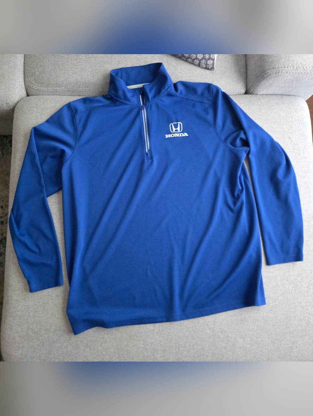 Honda Blue Quarter-Zip Pullover